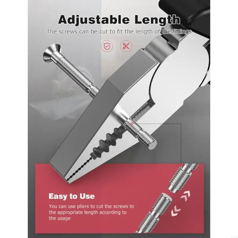 R1WA 4mm Set 50 viti placcate in nichel Fissaggi facili da installare Proteggi le tue maniglie
