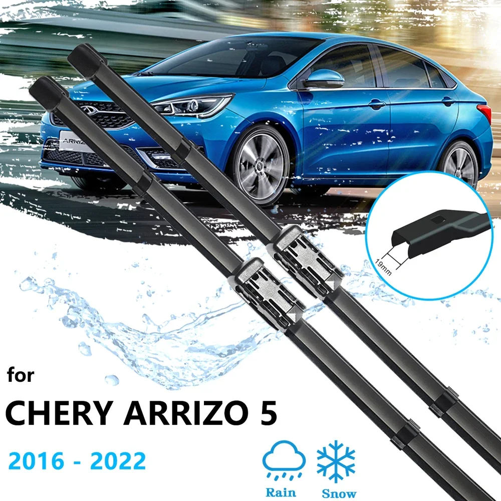 For Chery Arrizo 5 EX Cowin E5 EV MVM Sinogold Junxing 2016~2022 Car Front Wiper Rubber Windscreen Windows Auto Replacement