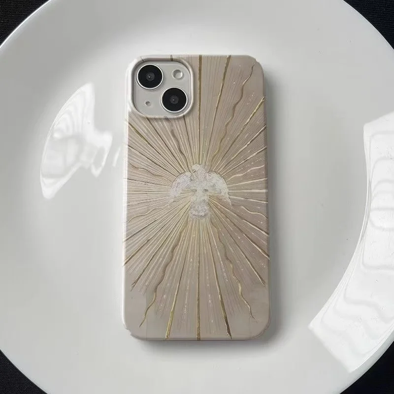 حافظة لهاتف آيفون 16 15 14 13 12 11 Pro Max X XS XR XS Max 7 8 Plus غطاء لامع من البولي كربونات الصلبة #2