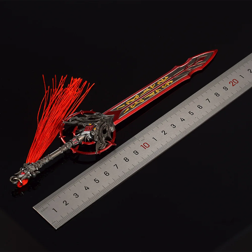 22CM Xiu Luo Zwaard Naraka Bladepoint Game Perihey Volledig Metalen Ambachtelijke Wapen Model Ornamenten Collectible Katana Speelgoed Jongen geschenken