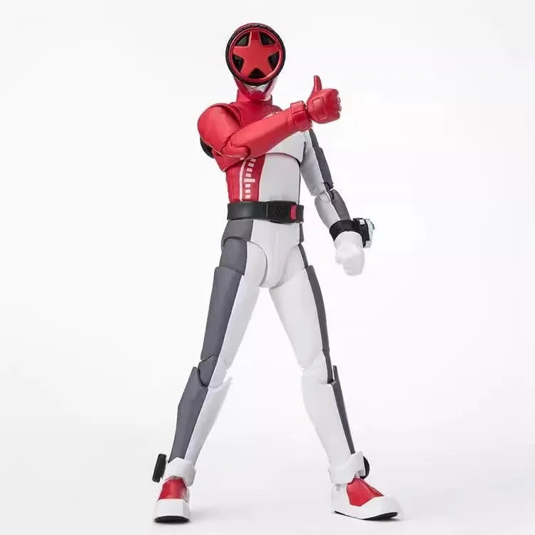 

100% Original Bandai Genuine SHF Bakuage Sentai Boonboomge BUN RED Figure Model Collection Toy Gift