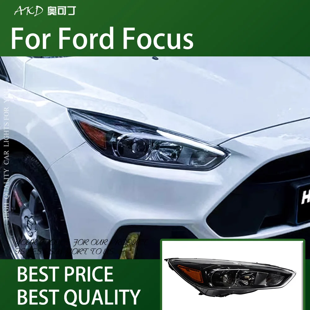Car For Ford Focus 2015-2017 Focus 4 Headlights Drl Hella Led Bi Xenon Bulb Fog Lights Car Accessory Head Lamp