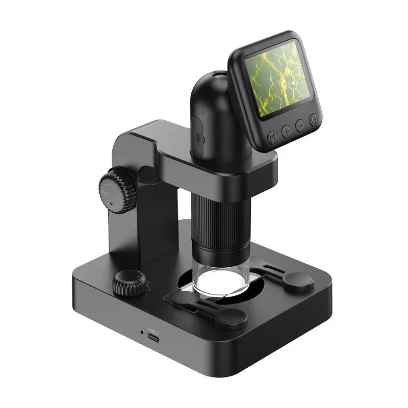 Electronic magnifying glass textile cloth with screen, dot detection and identification microscope
