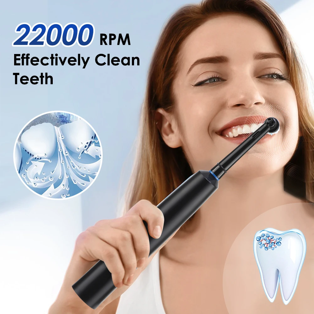 Electric Rotary Toothbrush USB Rechargeable 5 Cleaning Modes 8 Soft Brush HeadsElectric Toothbrush