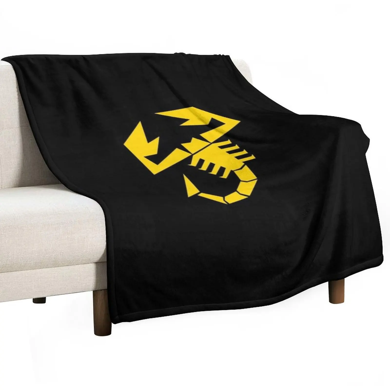 

Abarth scorpion (yellow) Throw Blanket Custom Luxury Brand Cute Blankets