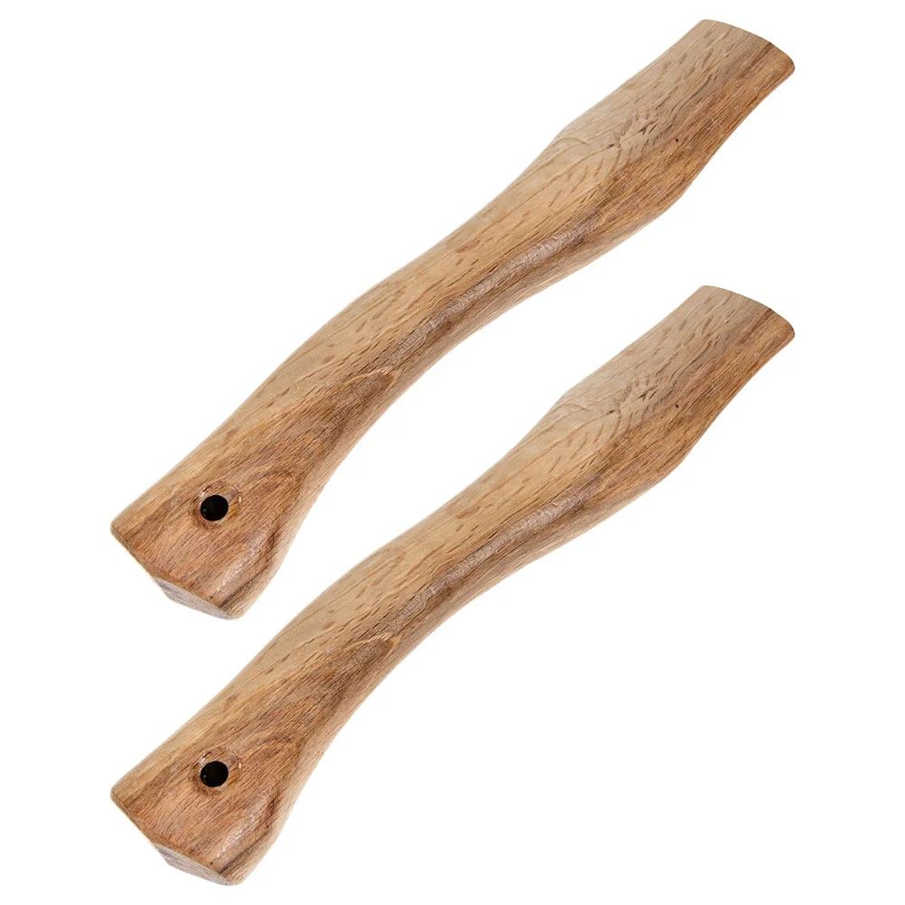 2 Pcs Wooden Ax Handle Axe for Hatchet Replacement Fitting Practical Grip Replacements