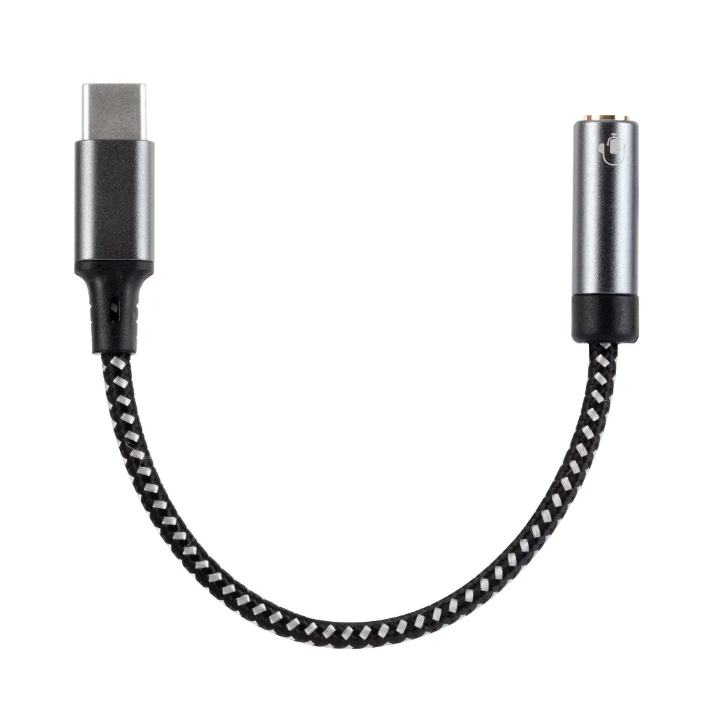 

3.5mm Male/female Type-C To 3.5mm Jack Converter Adapter Cable Audio Line Type-C Headphone Adapter Cable Converter Braided