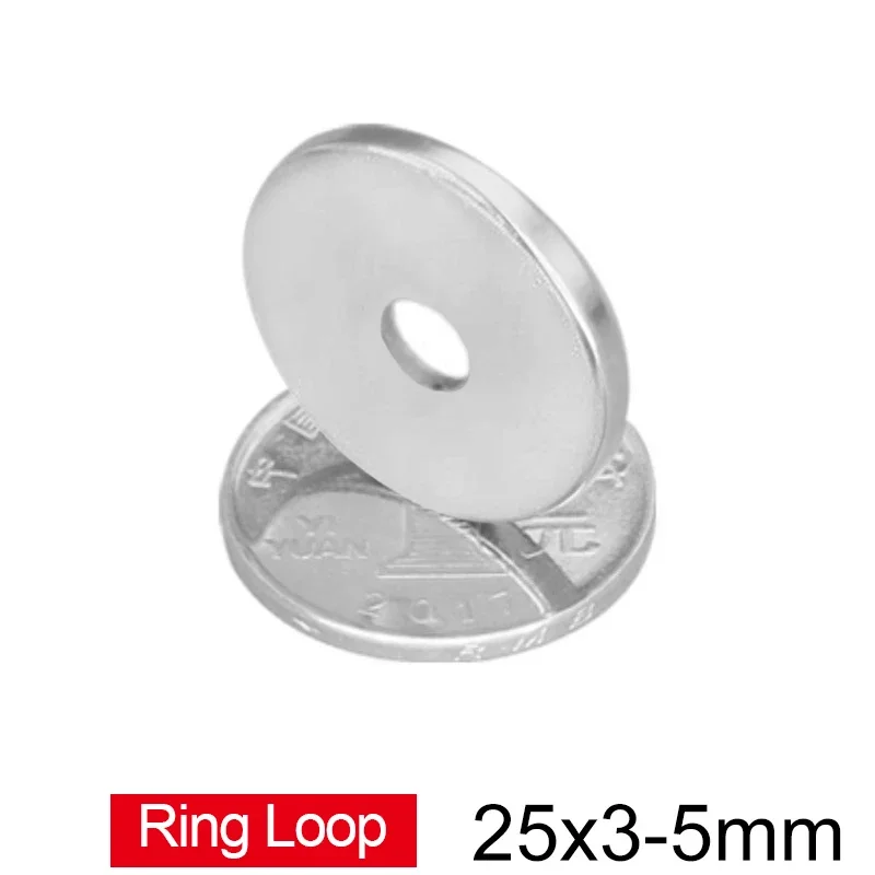 25x3-5 mm  Powerful Magnetic Magnet 25*3 mm Hole 5mm Permanent Neodymium Magnet 25x3-5mm Small Round Ring Magnet 25*3-5