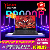 Lenovo LEGION R9000P Gaming Laptop Ryzen 9 8945HX GeForce RTX 5060/5070 RAM 32GB 1T SSD 16-inch 240Hz Screen Game Notebook PC