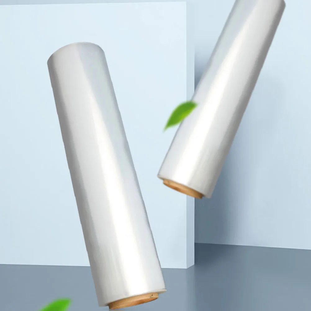 1 لفة 160 متر فيلم تمتد شفاف ذاتية اللصق مقاومة للاهتراء التفاف لتحريك تخزين التعبئة الثقيلة البليت التفاف