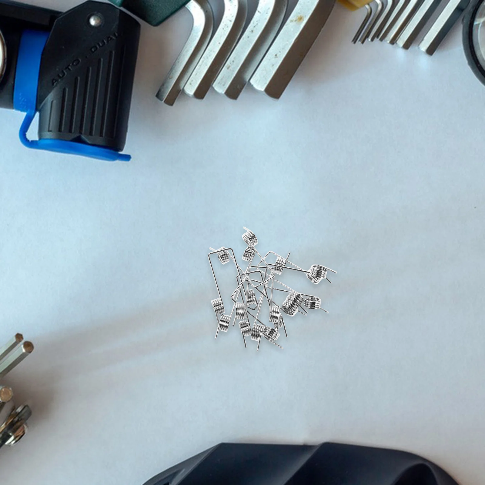 

8pcs Stainless Steel Torsion Spring Flip Trash Can Lid Replacement V-Shape Repair Accessory For Home Office Durable Easy