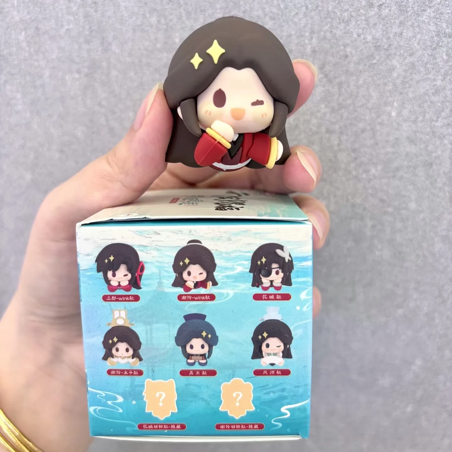 

Оригинальный мини-долл, небесное официальное благословение, прозрачный лотос, серия лотоса, наклейка на холодильник, магнитная наклейка, слепая коробка, игрушка