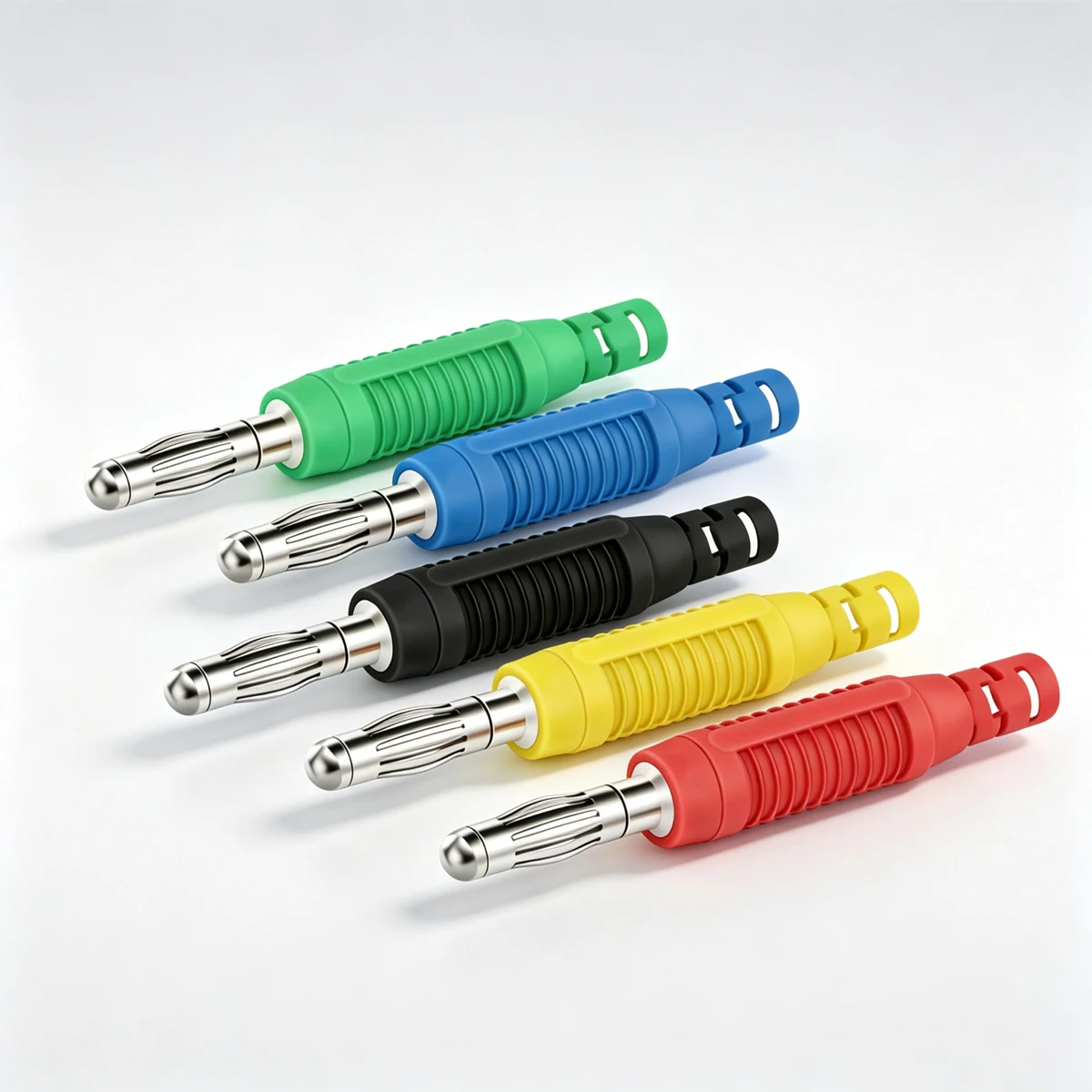 4mm Nickel‑Plated Banana Plug Solder‑Type Large‑Current Stackable Connector Terminal Plug for Multimeter Test Cable Accessories
