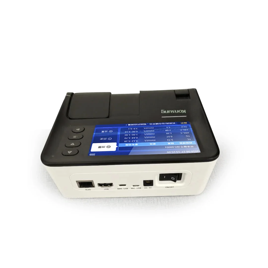 Clinic Use Rapid Test Multifunction Liver +kidney+lipid+glucose+HB+ALT +AST+ALT+Creatinine Dry Chemistry Analyzer