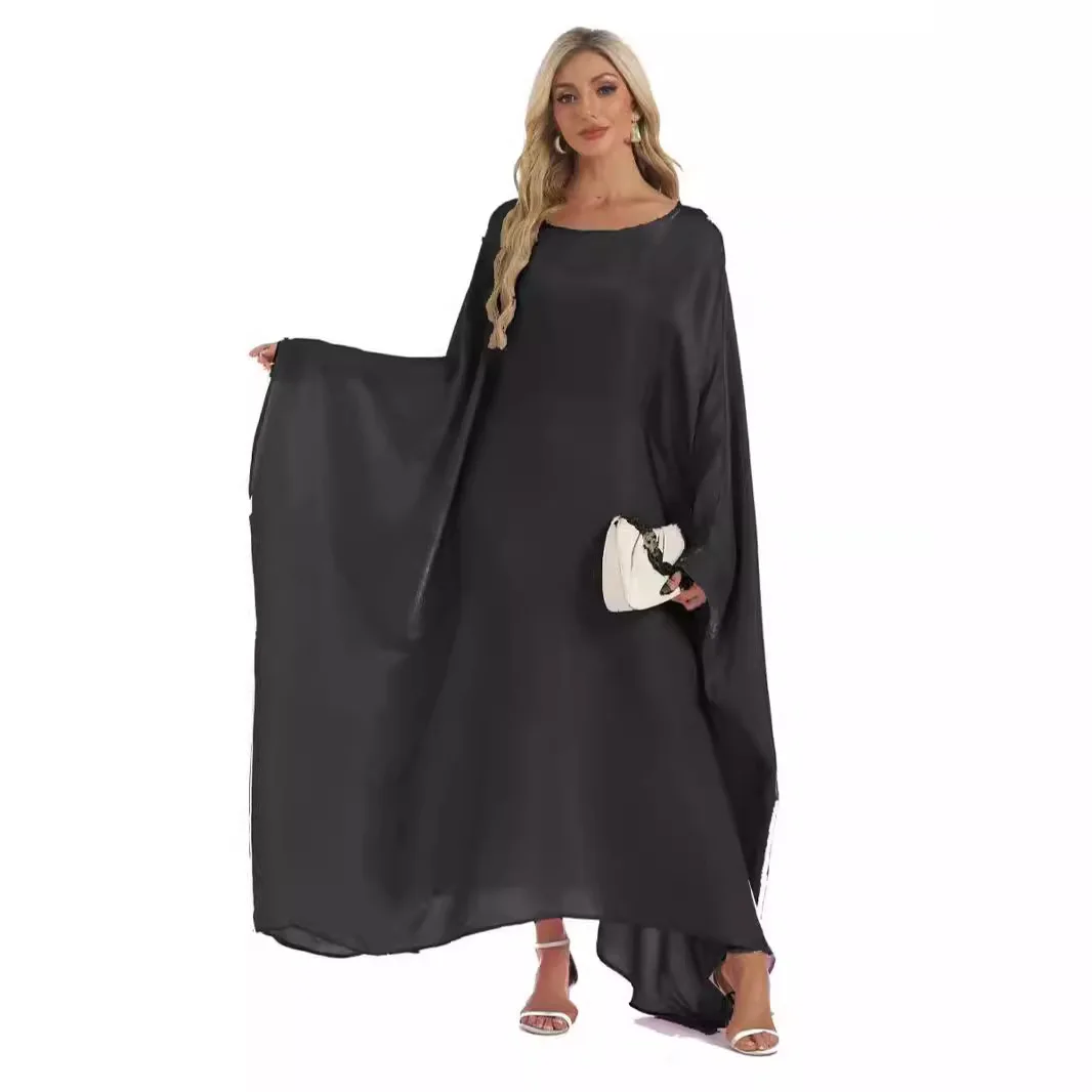 Robe árabe do oriente médio feminino solto plus size férias vestido elegante de luxo cw19971