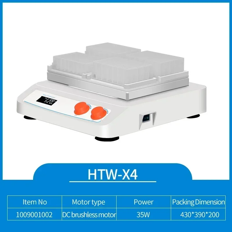 Lab 96 Wells Orbital Micro Plate Shaker with 4 Position 200-1500rpm Precision Stirrer for Scientific Research And Development