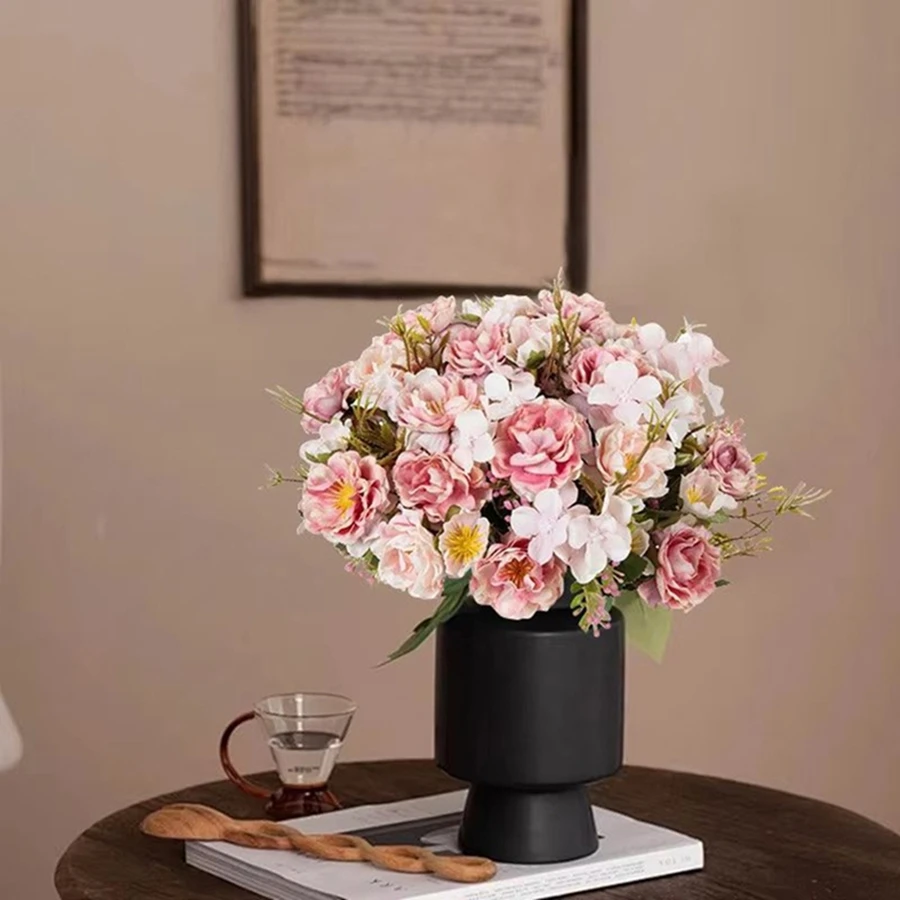 

Artificial Flowers Silk Peony Rose Wedding Bridal Bouquet Festival Home OutdoorYard Garden Wreath Arch Wall DIY Gift Decorations