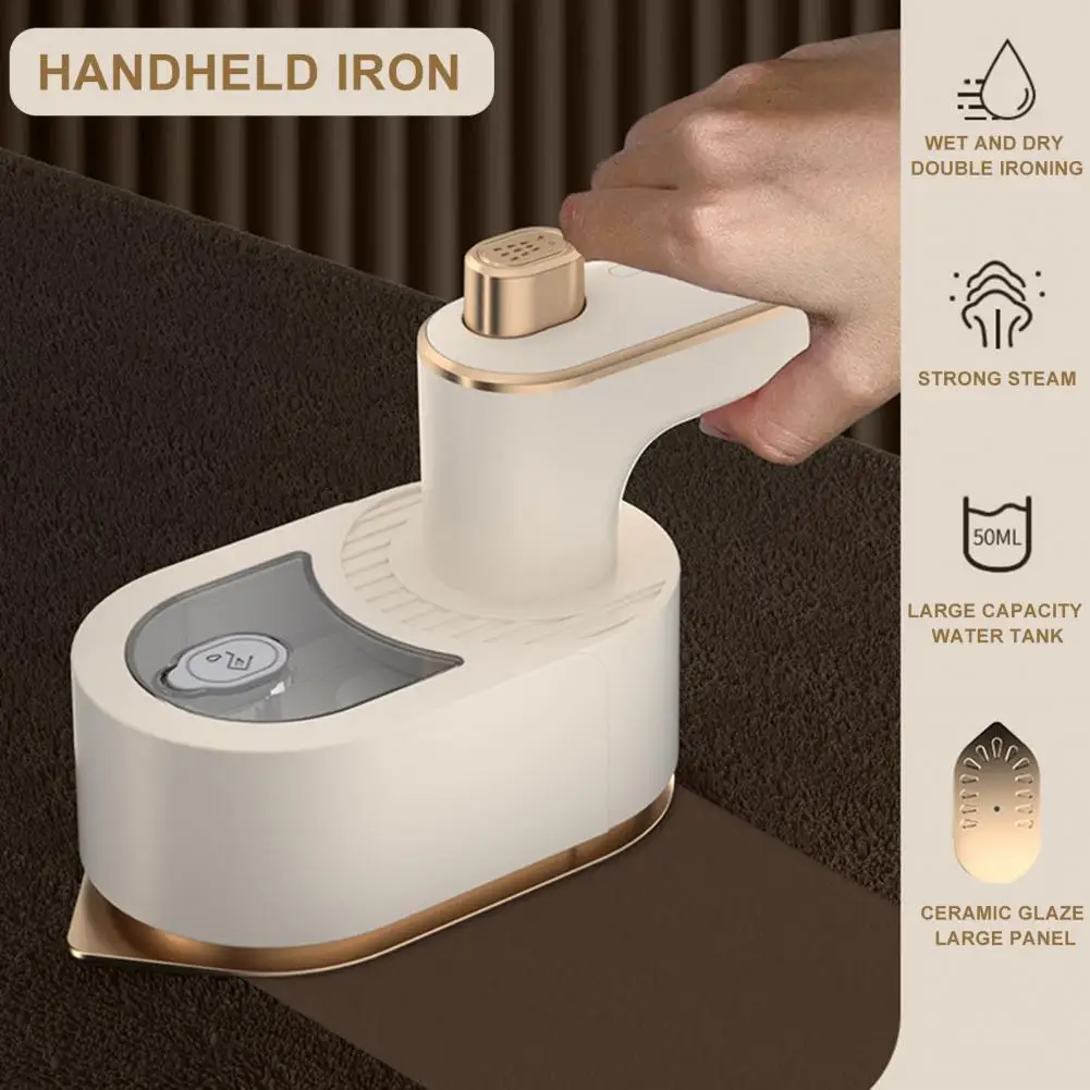 Portable Electric Iron Portable Steam Electric Iron Handheld Hanging Ironing Machine Small Clothes Ironing Tool for Dormitory