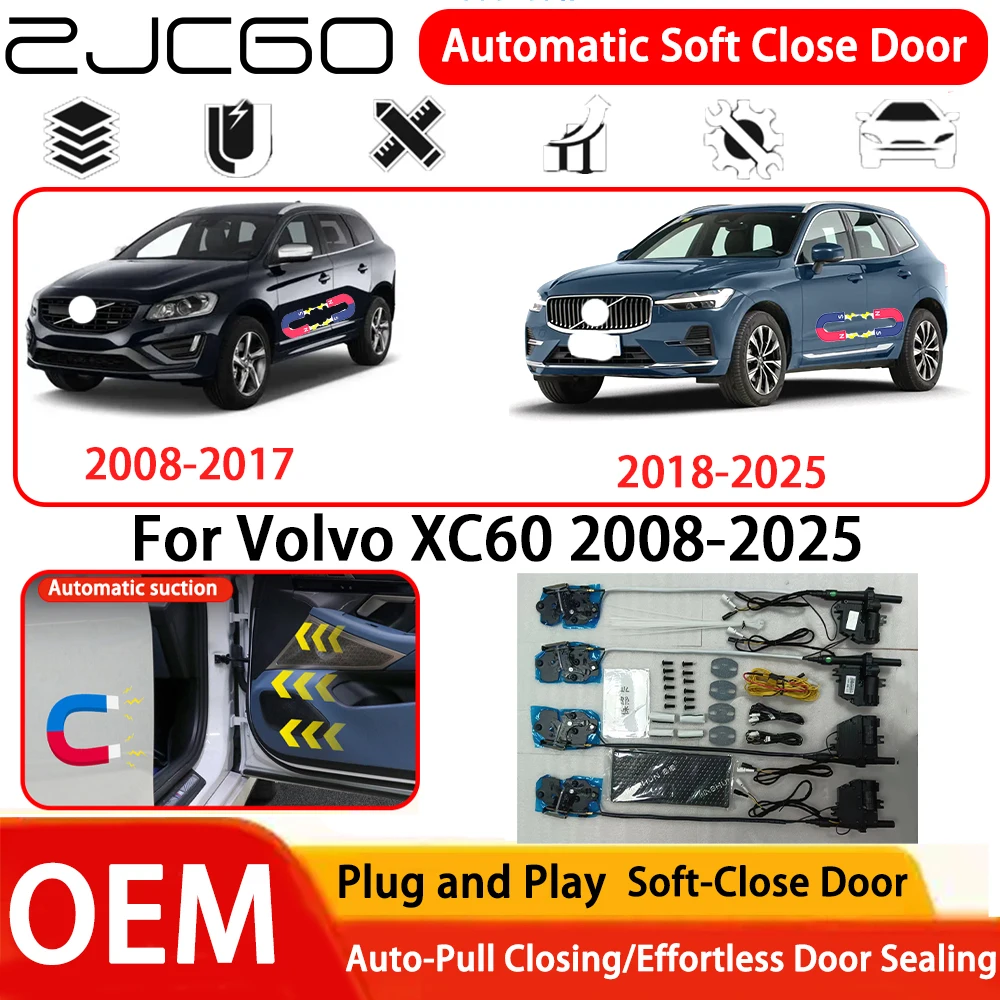 

﻿for Volvo XC60 2008-2025 Car OEM Plug and Play Automatic Electric Soft Close Door Comfort Closing System