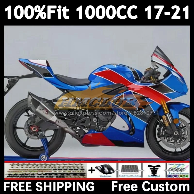 Body For SUZUKI GSX-R1000 red blue GSXR 1000 2017 2018 2019 2020 2021 32No.148 GSXR-1000 K17 GSXR1000 17 18 19 20 21 Fairing