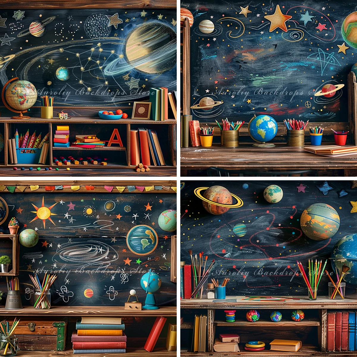 

Back To School Backgrounds Kids Adult Photography Props Child Baby Decors Classroom Blackboard Photo Backdrops