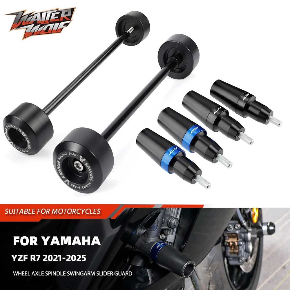 

2025 Motorycle Wheel Axle Spindle Swingarm Slider Guard For Yamaha YZF R7 YZFR7 Frame Sliders Crash Protector Falling Protection