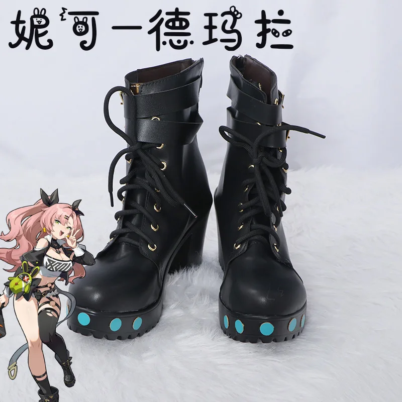 Nicole Demara Cosplay Shoes Zenless Zone Zero Cosplay Boots Halloween Party Carnival Cosplay Prop Costume Accessory Role Play