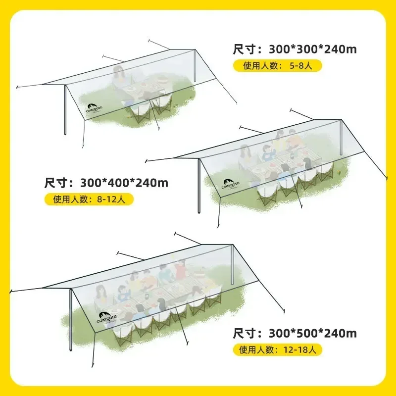 contoose-bache-de-camping-noire-ultra-legere-anti-uv-3x3m-pour-vehicule
