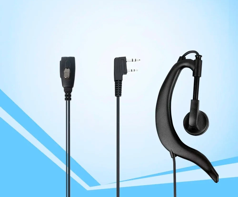 3.5mm 2Pin K-Type Two-Way Radio Headphones E15J-K Walkie Talkie Earphone Transceiver Set For Communication Outdoor Adventures