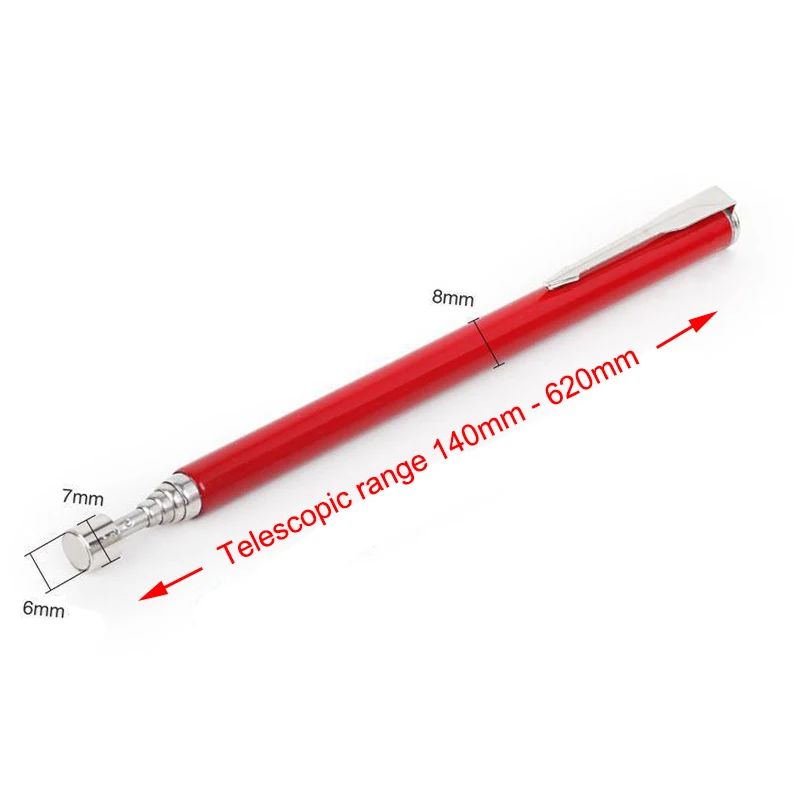 Teleskop-Magnets tift Metall bearbeitung handliche Werkzeug magnet kapazität zum Aufnehmen der Mutter Schraube verstellbarer Pickup-Stab Stick Mini-Stift