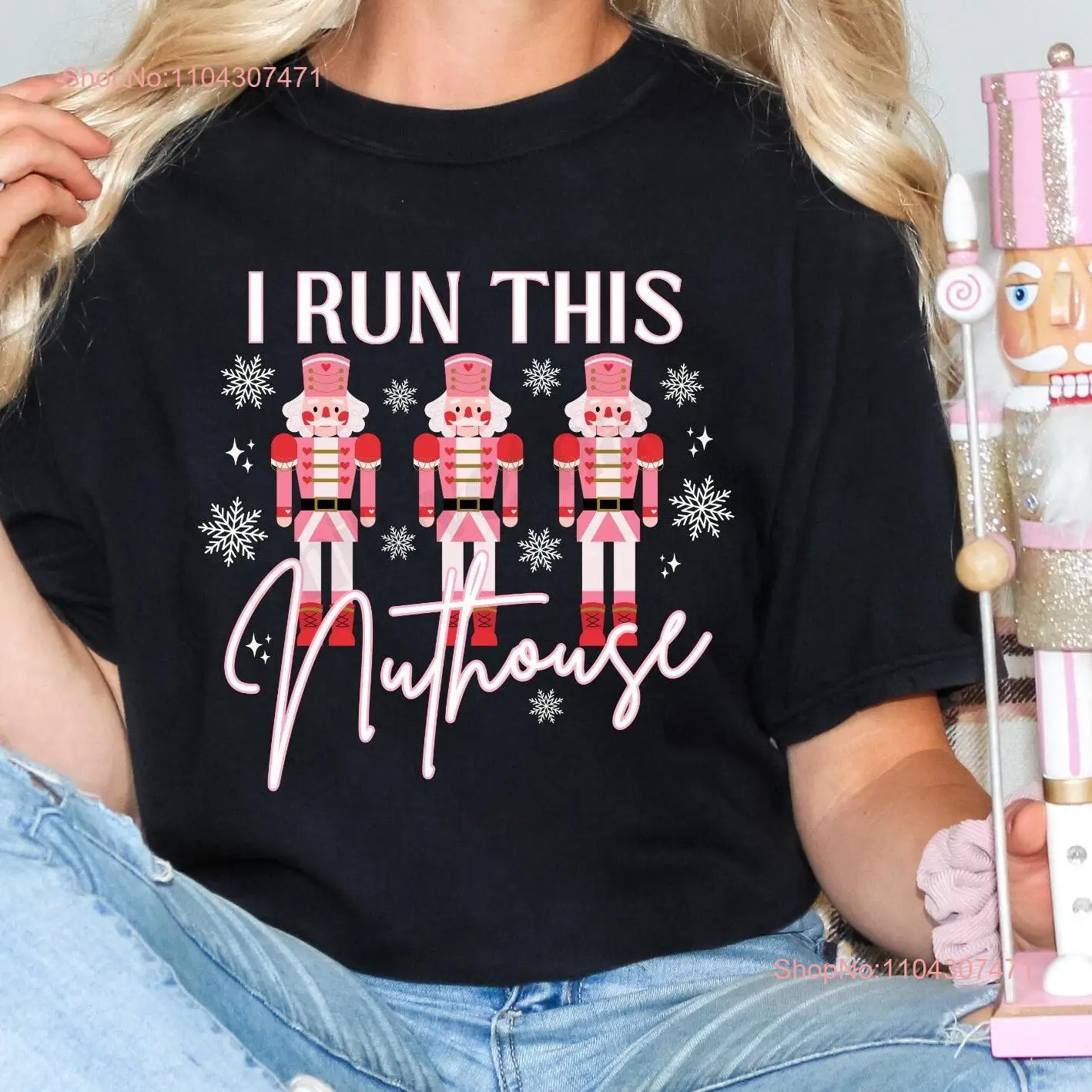 Nutcracker T Shirt Chaos Coordinator Homeschool Mom Christmas Pajama Top Punny Holiday Run This Nuthouse