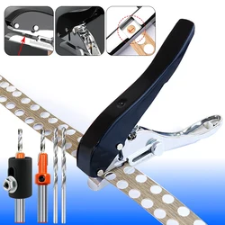 Manual Punching Tool 6/8/10/12/14/15Mm Hole Edge Banding Punching Plier Screw Hole Hat Woodworking Tool Leather Hole Punch Plier