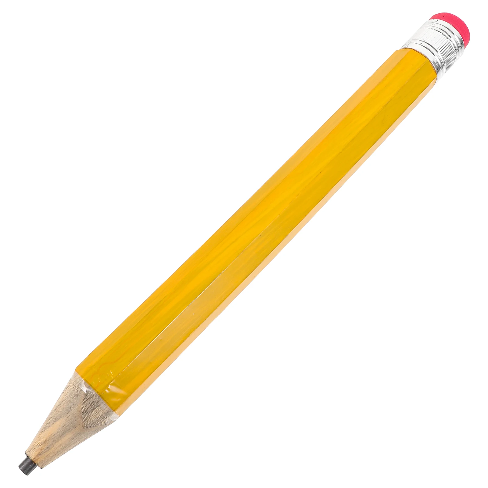 

Large Wooden Pencil Yellow Giant Student Drawing Sketching Cartoon Funny Portable Writing Tool School Supplies