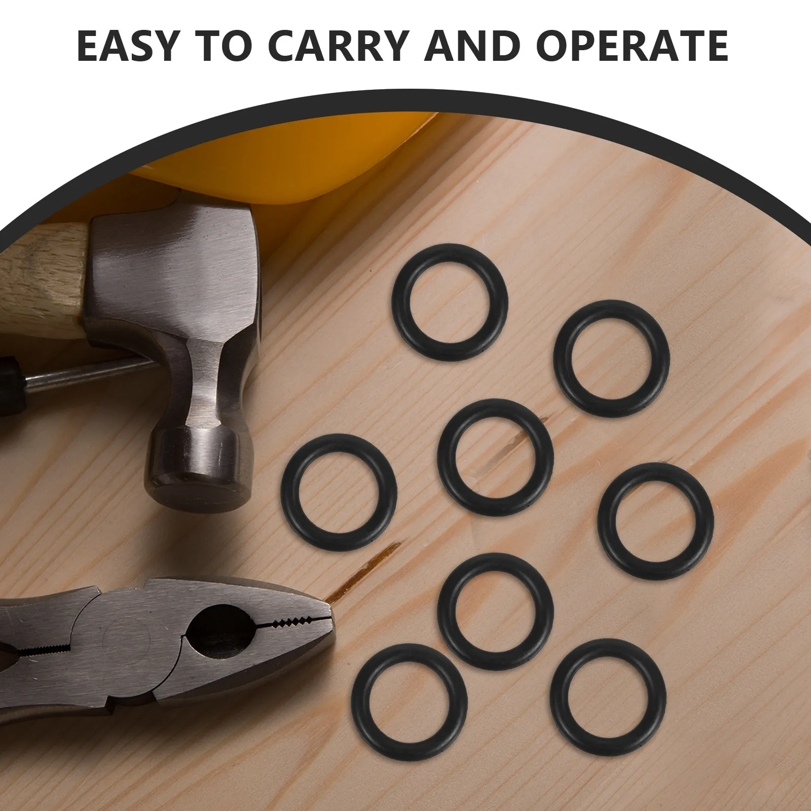 50Sets Wrench Retainer Rings Friction Ring Kit Electric Clips Socket Retainers for Quick Tightening Compact