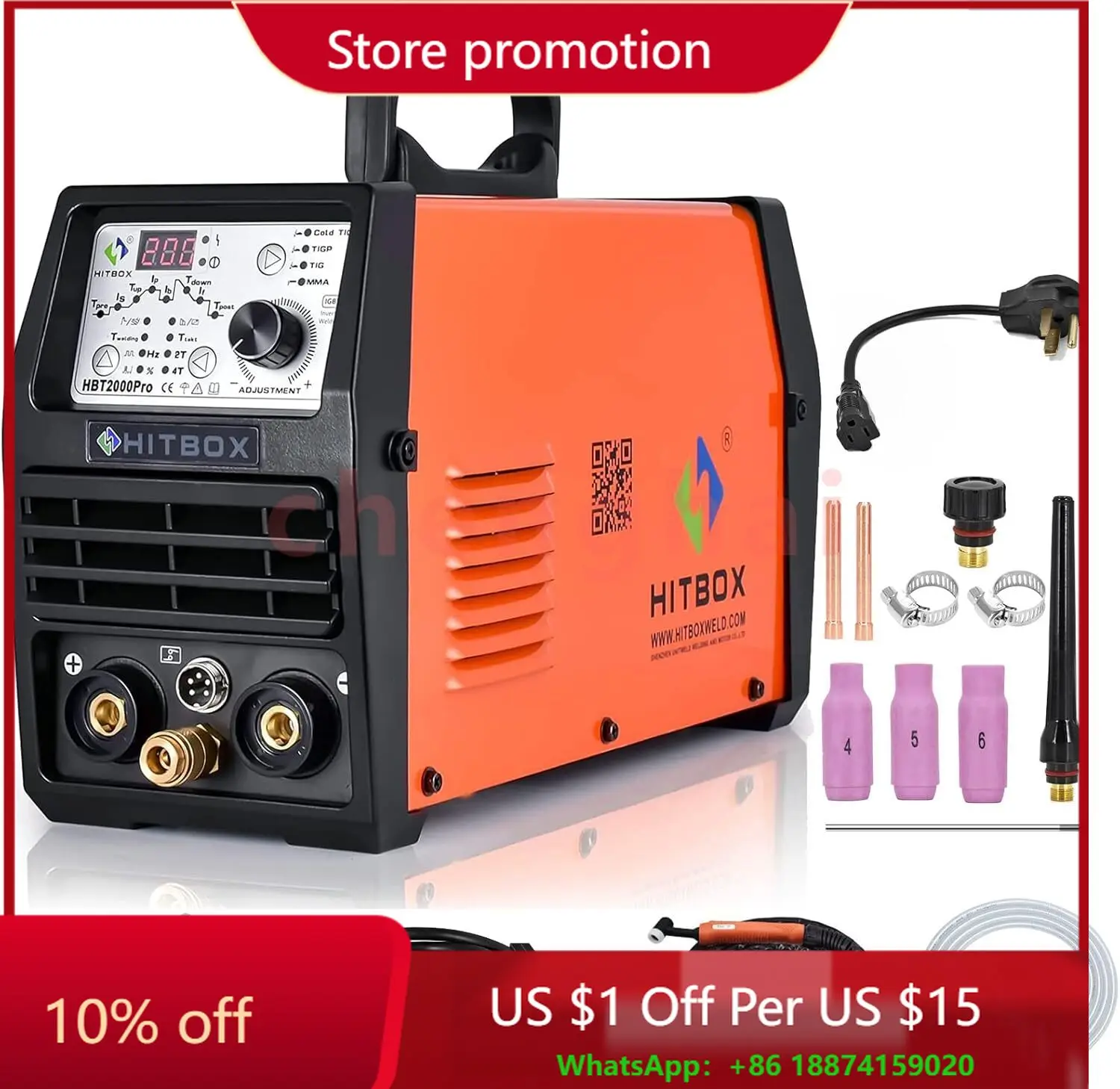 

Professional Cold TIG Welder Pulse 110V/220V Aluminum Welding Machine 200Amp USA