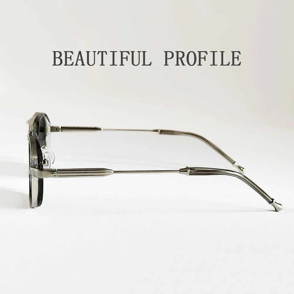 Kwadratowe punkowe okulary przeciwsłoneczne dla mężczyzn luksusowe Vintage okulary przeciwsłoneczne w stylu steampunk kobiety modne modne okulary Dropshipping Gafas De Sol Hombre — zdjęcie 7