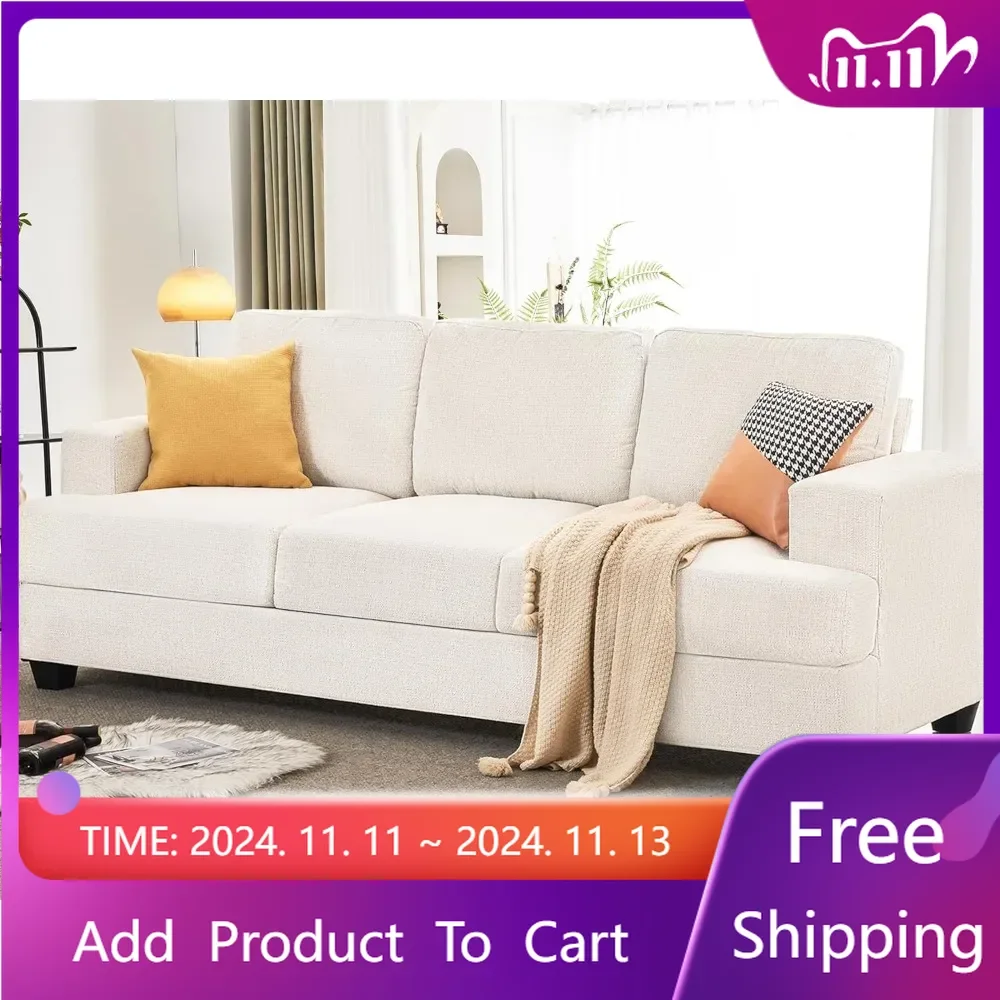 

89 Inch Sofa, Comfy Sofa Couch with Extra Deep Seats, Modern Sofas Couch- 3 Seater Sofa, Couch for Living Room Apartment Lounge