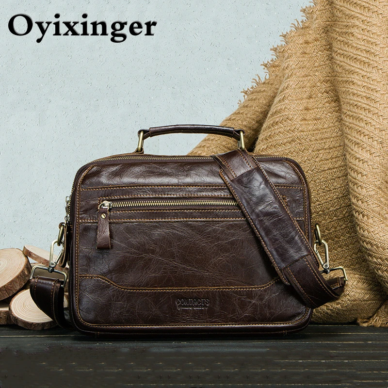 OYIXINGER Retro Small Crossbody Bag For Men Designer Shoulder Strap Messenger Bags For 9.7\