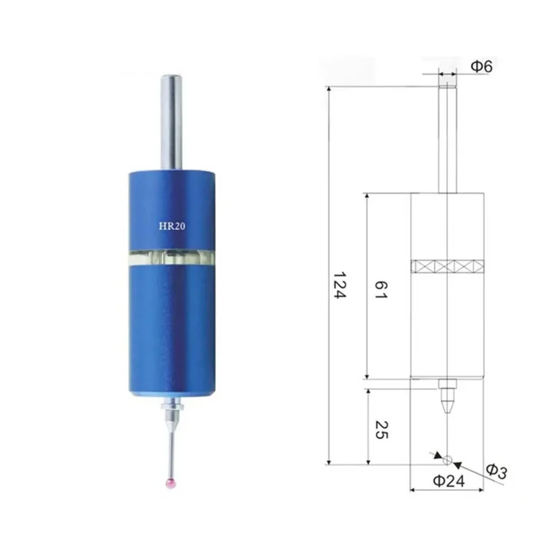 Wireless 3D Photoelectric Edge Finder 0.001Mm High-Precision Engraving Machine Ceramic Three-Dimensional Centring Rod