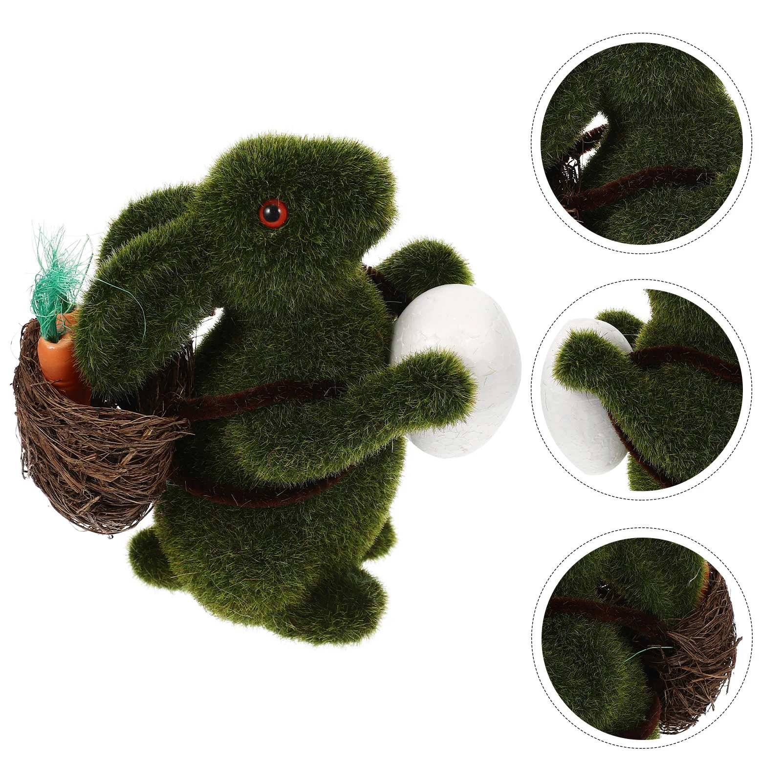 

Easter Bunny Rabbit Sculpture Cute Tiny Rabbit Craft Decoration Home Office Garden Holiday Ornament Easter Figurine