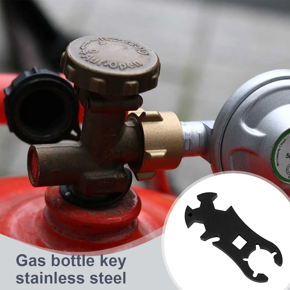 For Hamku All-In-One Gas Wrench Multi Function Gas Regulator Key With Built-In Bottle Opener For Outdoor Camping Gas Cylinders