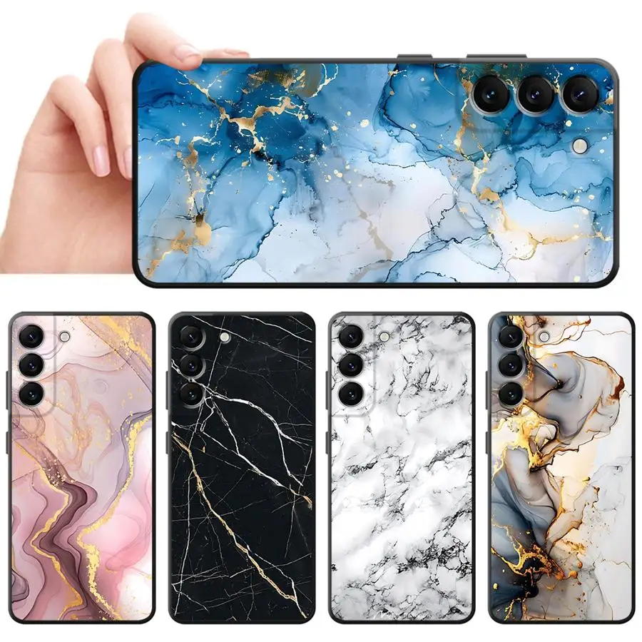 Marble Phone Case for Samsung Galaxy A51 A52 A52s A53 A54 A55 A71 A72 A21s A31 A41 A16 A50 A70s Luxury Cover