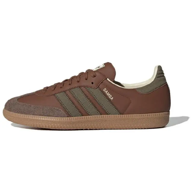 Adidas Samba OG 'Brown Olive Strata' Sneakers shoes IE9122