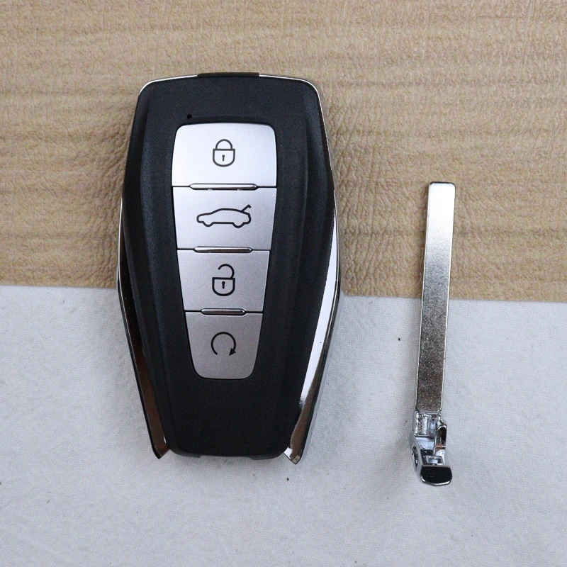 

4 Bottons Car Key Housing Key Case Shell for Geely Global Kulrey Hawk GX7 Okavango Coolray X6 Geometry C Emgrand