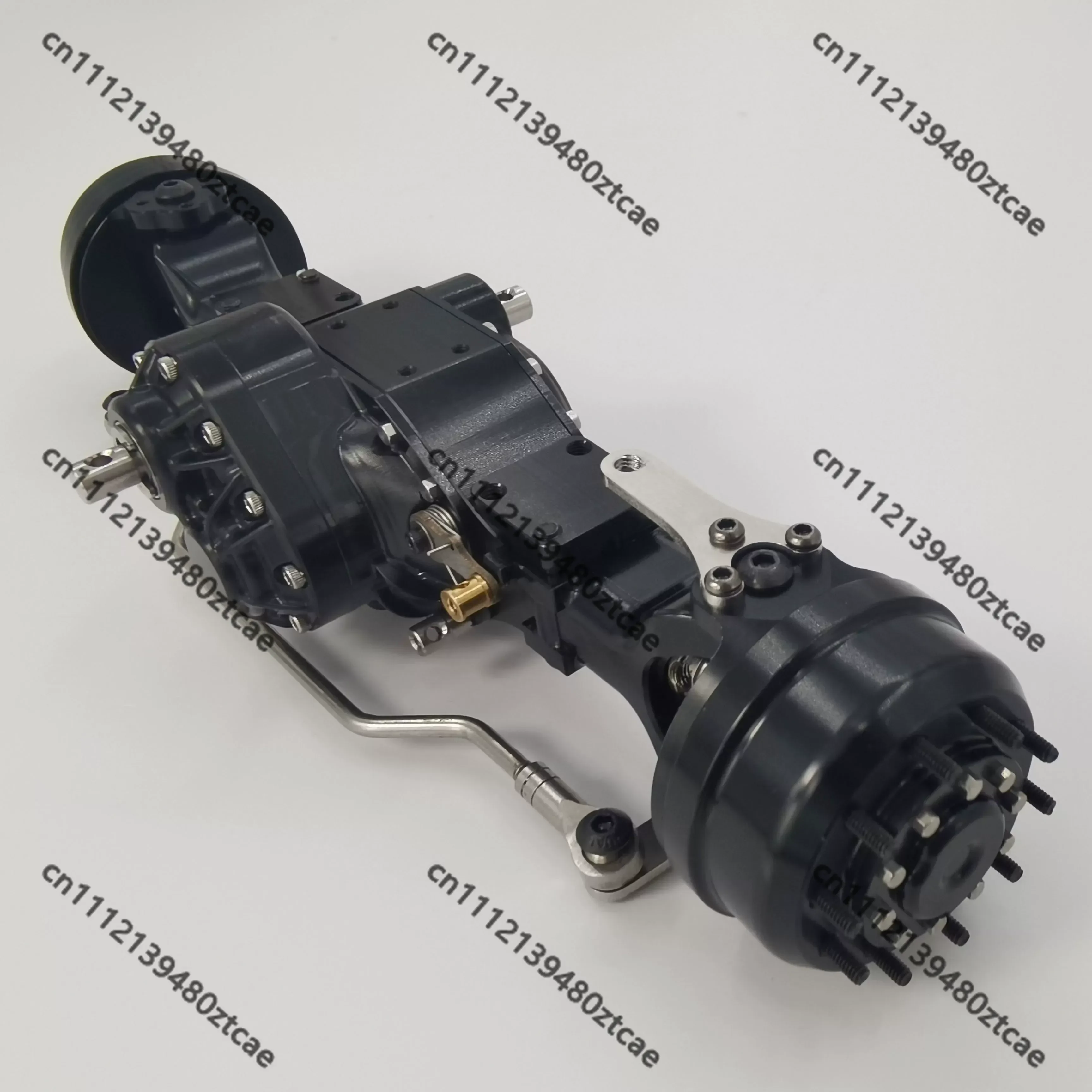 CNC Precision 1/14 Tipper Truck Drive Axle Wheel Reduction Bridge Interaxle Differential Lock For Modou Model Car