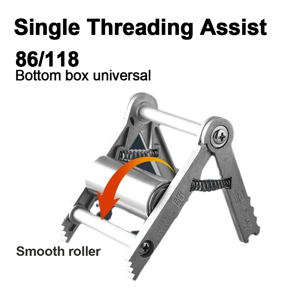 Wire Puller Wire-Pulling Aid Electrician's Wire Pulley Guide Box Socket Base Box Lead-In Wire Guide Tool