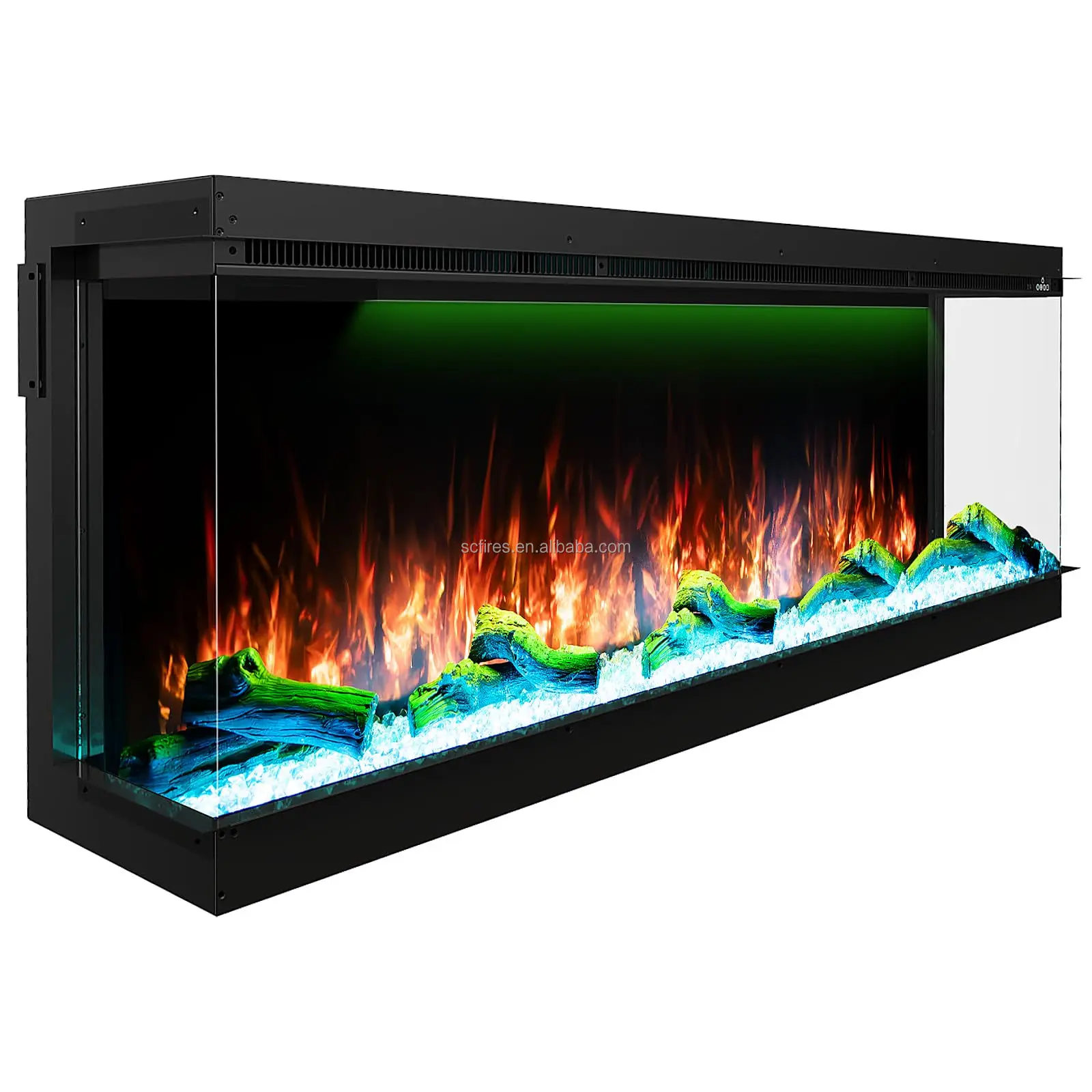 Factory Electric Fireplace Heater  Design Fireplace Realistic LED Flames  with Thermostat Electric Heater for Home