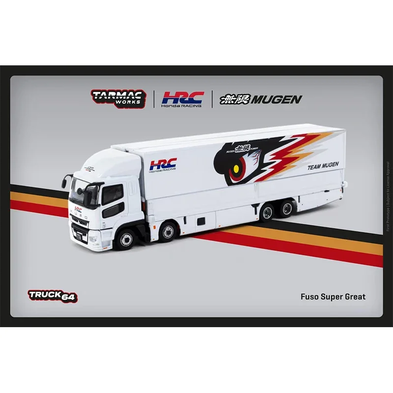 PreSale TW Fuso Super Great Turck 1:64 Diecast Car Model Collection Miniature Toy Tarmac Works