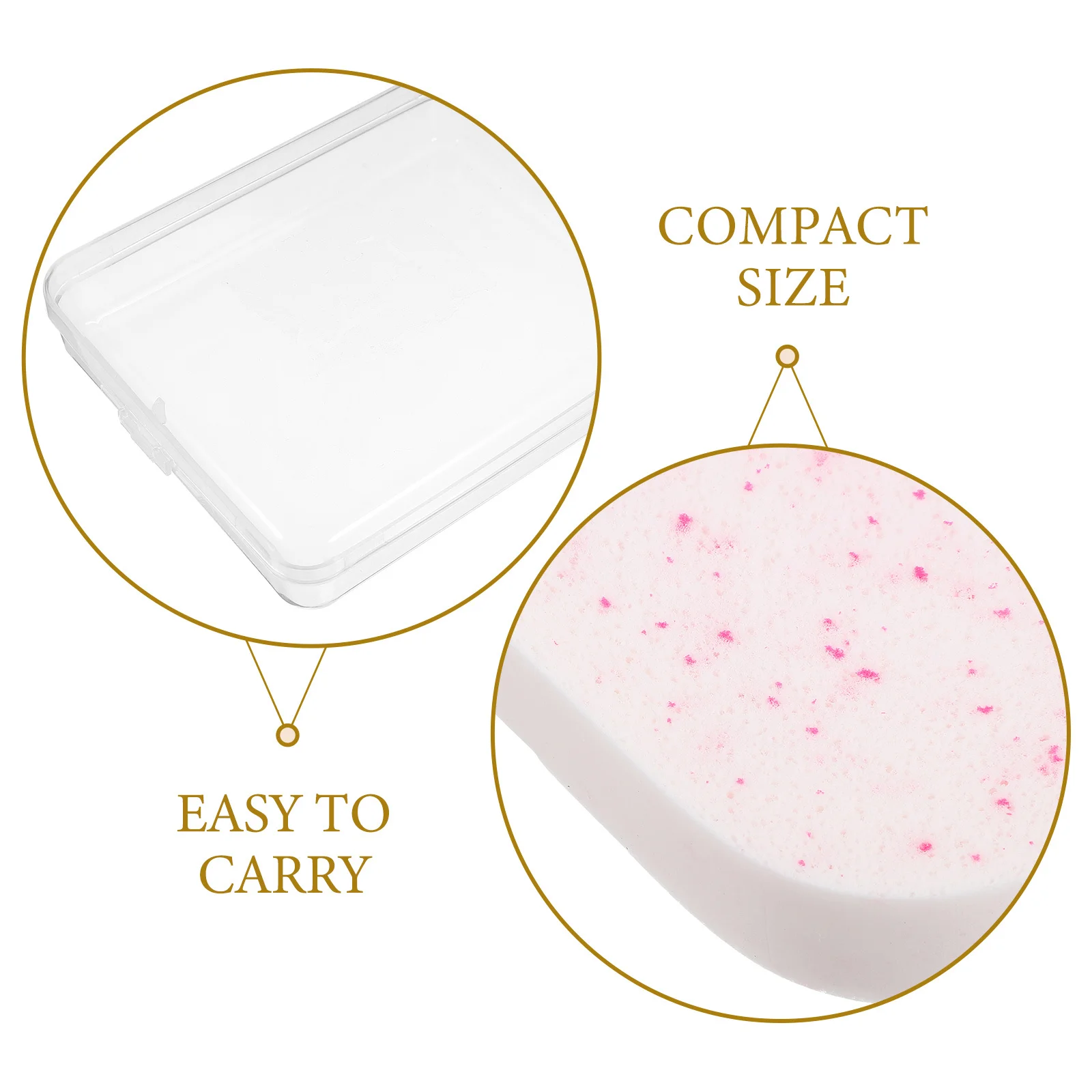 1 Juego de esponjas de limpieza Facial portátiles, depuradores faciales compactos multifunción, exfoliantes, reutilizables, suaves, limpiador Facial para el hogar