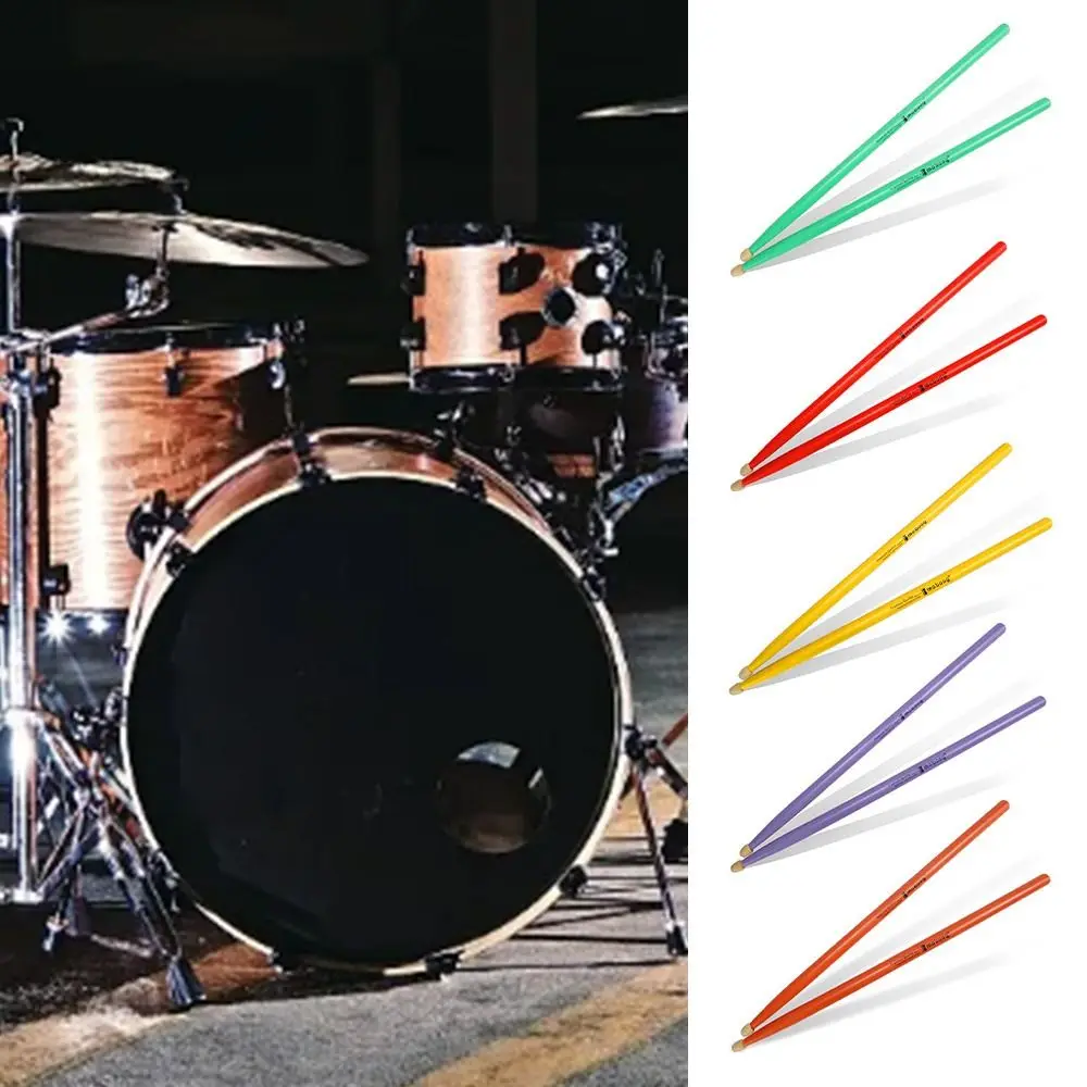 Accessories Wood Drumsticks 5A Multicolor Musical Instrument Drum Sticks Beginners Stage Performers